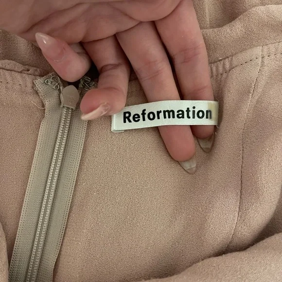 Reformation Off the Shoulder Pink Dress - Picture 4 of 6